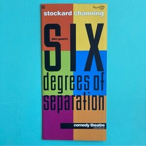 2 Panel Flyer Stockard Channing Six Degrees of Separation Comedy Theatre London
